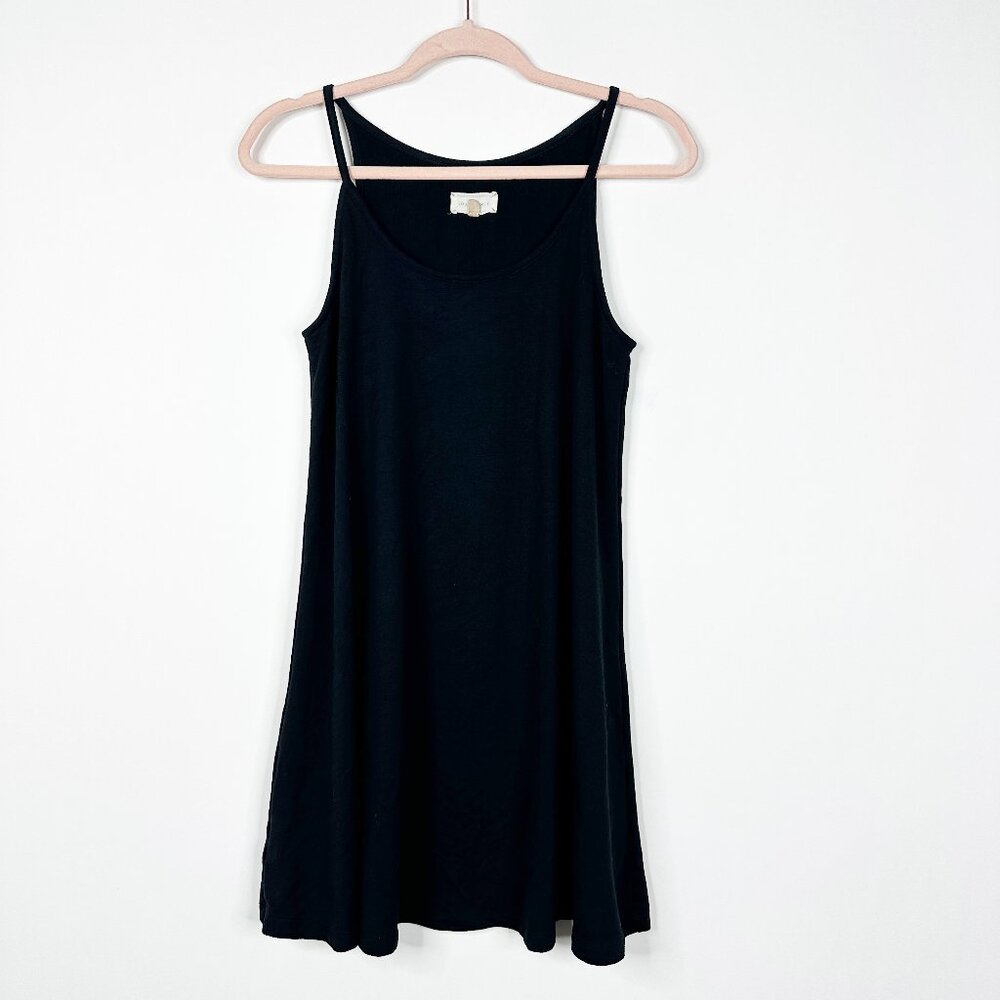 2/$30 Lou & Grey Scoop Neck Slip Dress Black XS #1539 - Picture 3 of 7